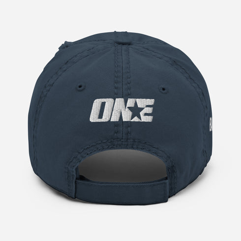 Baseball 1STAR Distressed Dad Hat